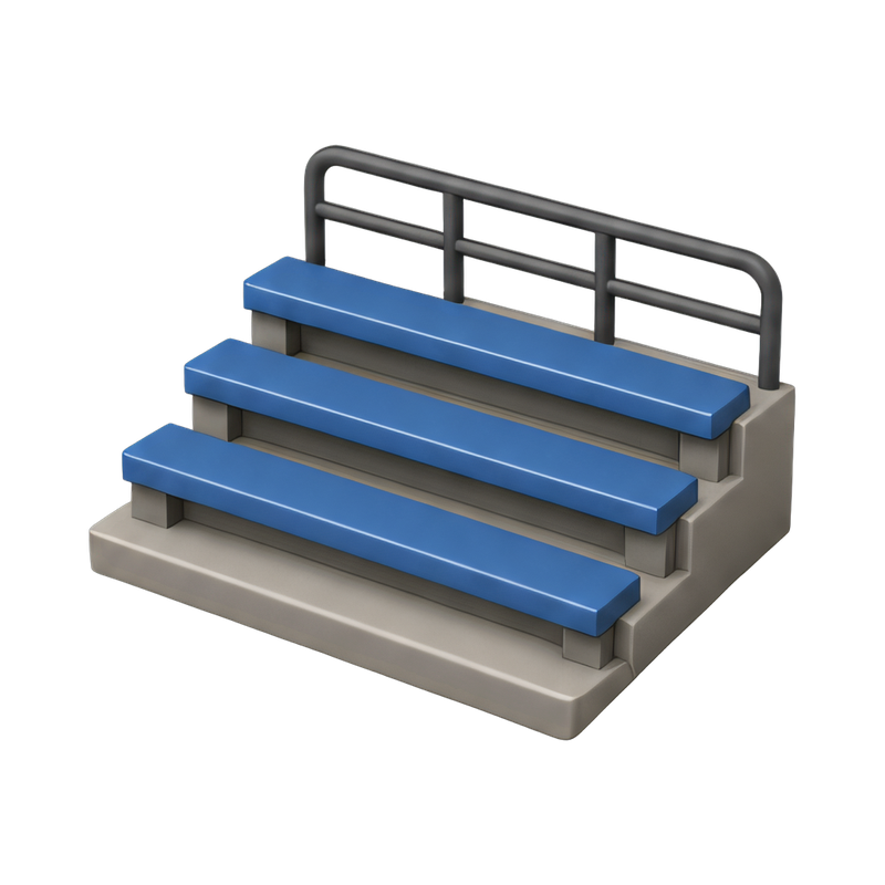 empty bleachers in stadium