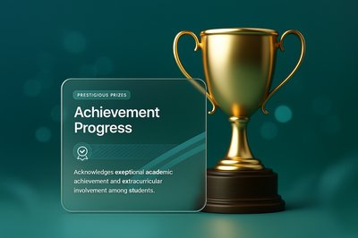 Golden Trophy of Achievement Success in Education Awards