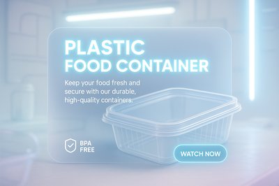 Promotional Graphic for BPA-Free Plastic Food Containers