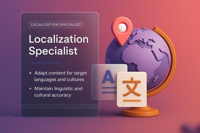 3D Localization Specialist Web Design Blocks