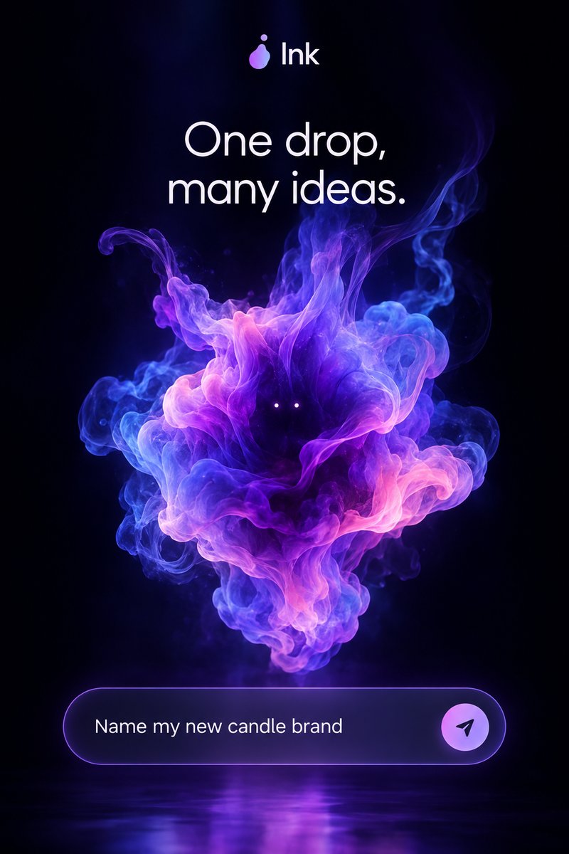 Abstract AI agent landing page