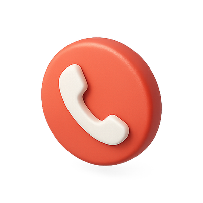 3D Phone Icon with Vibrant Color Scheme