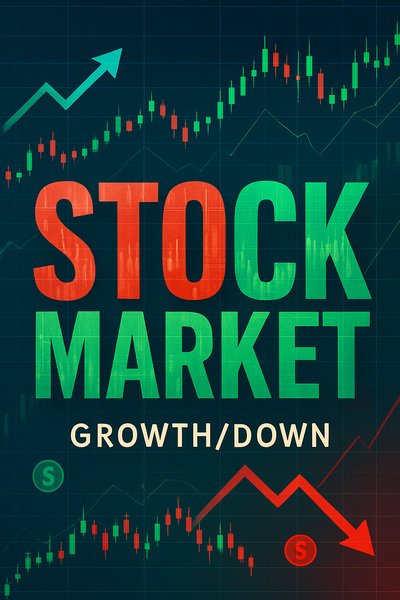 Dynamic Stock Market Graphic Illustrating Trends and Analysis