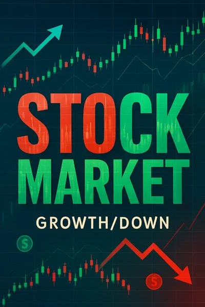 Dynamic Stock Market Graphic Illustrating Trends and Analysis