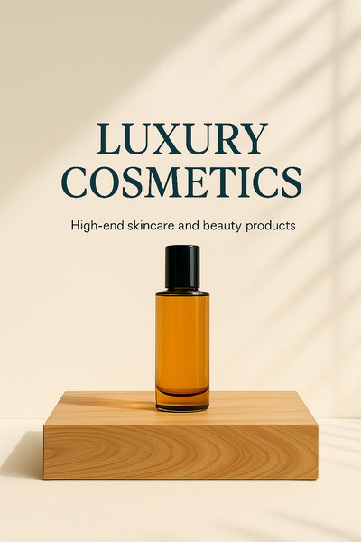 Elegant Product Display for Luxury Cosmetics