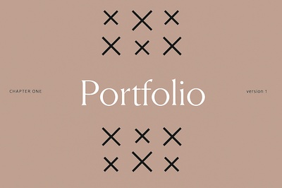 Stylish Portfolio Design with Modern Patterns