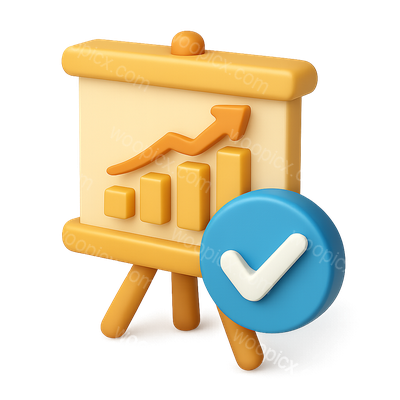 3D Benefit Icon Illustrating Growth and Success
