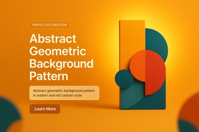 Abstract Geometric Background Pattern in Realism