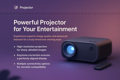 Powerful Projector for Immersive Entertainment Experience