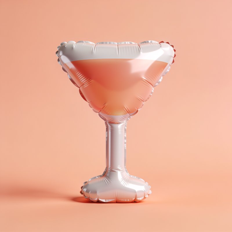 elegant cocktail glass