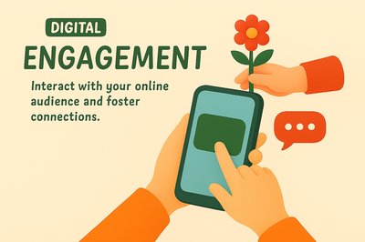 Illustrative Graphic on Digital Engagement Concepts
