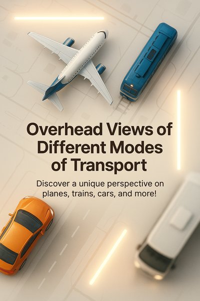 Overhead View of Various Transportation Modes
