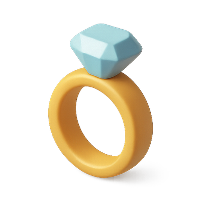 Stylish Modern Ring with Geometric Design