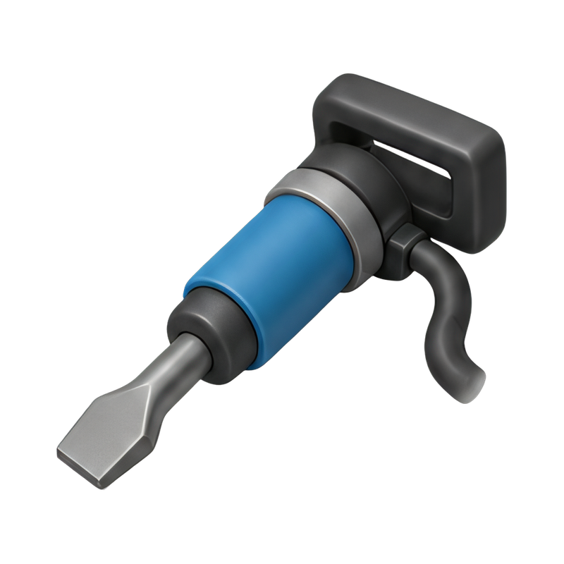 air chisel in action