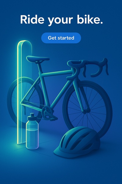 Neon Cycling Inspiration with Vibrant Colors and Realistic Design