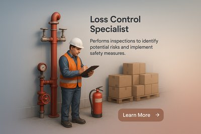 3D Scene of a Loss Control Specialist in Action