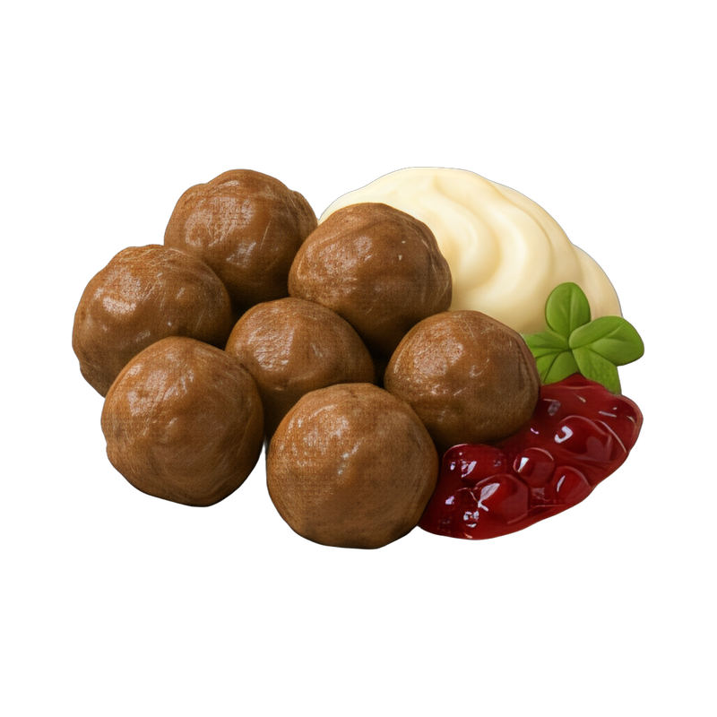 Delicious Swedish meatballs on plate