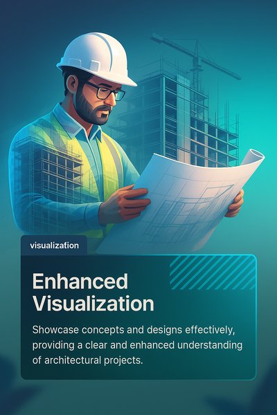 Digital Building Construction Illustration with Enhanced Visualization