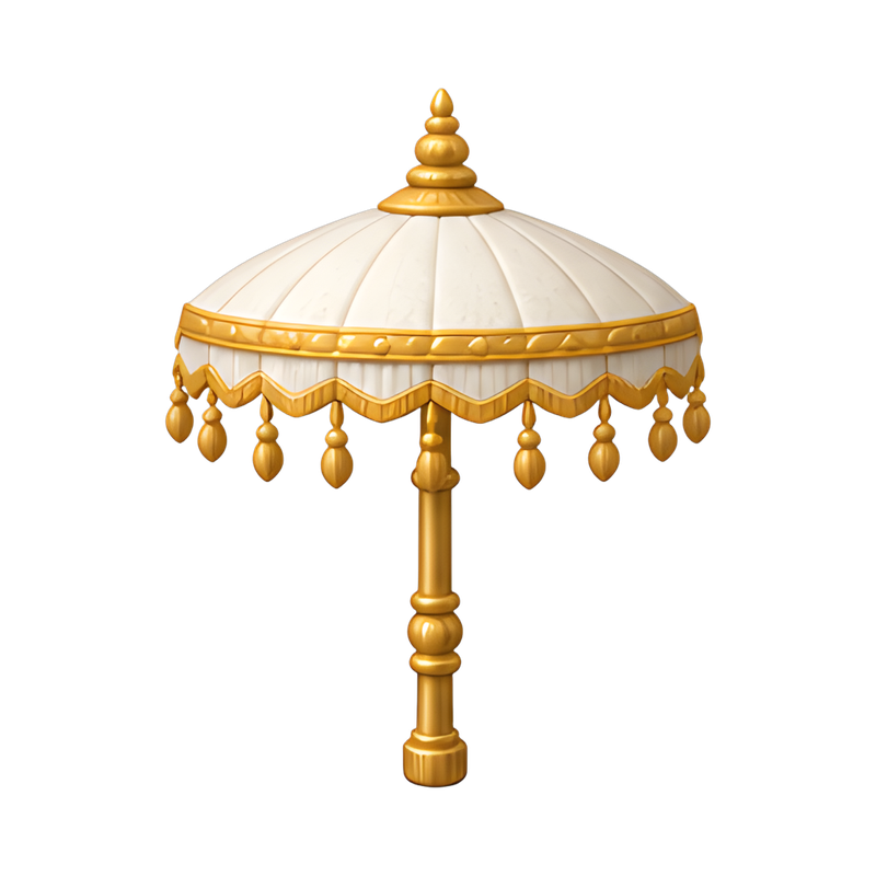 ornate temple parasol