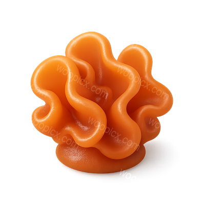 3D Jelly Fungus Icon with Volumetric Effect