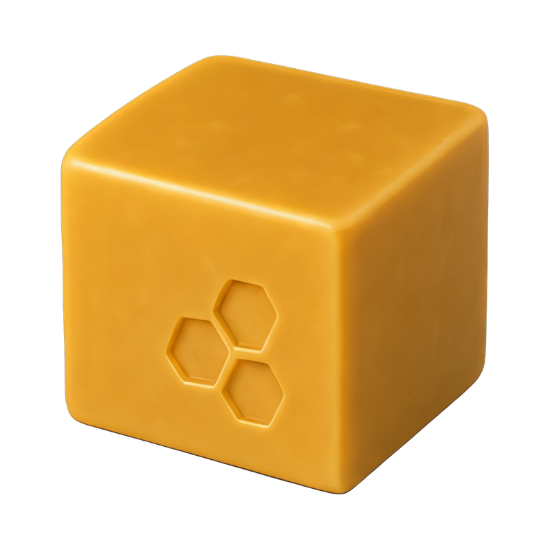 natural beeswax block