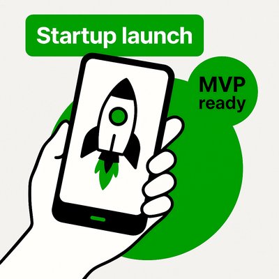 Illustrative Graphic for Startup Launch Promotion
