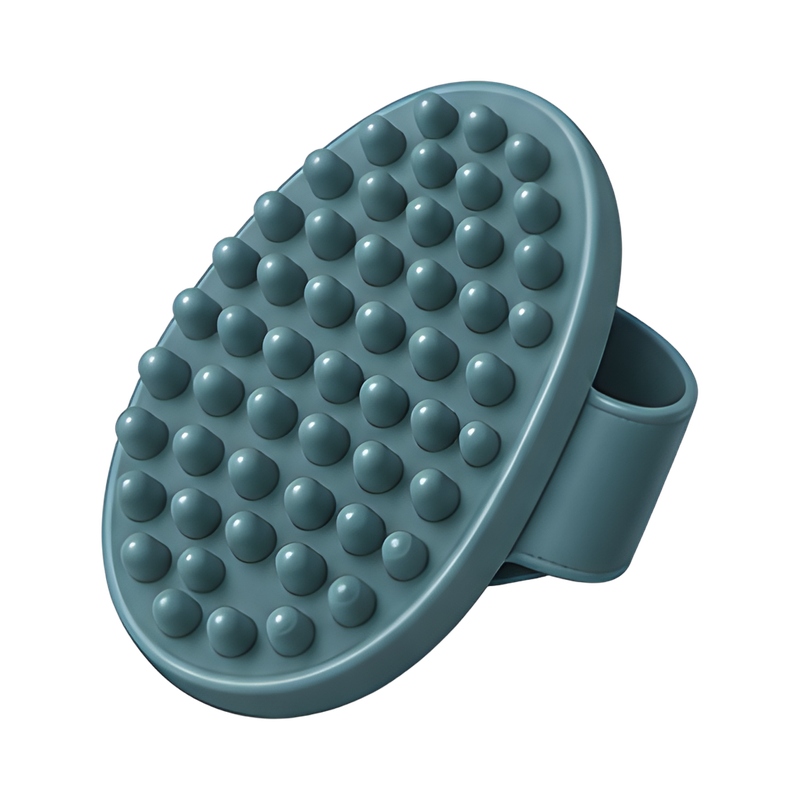 Rubber curry grooming mitt