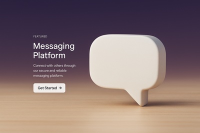 Stylish Chat Bubble Icon for Messaging Platform