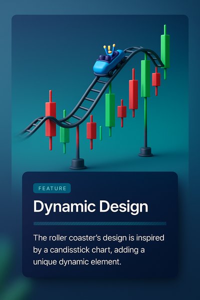 Roller Coaster Design Inspired by Candlestick Chart