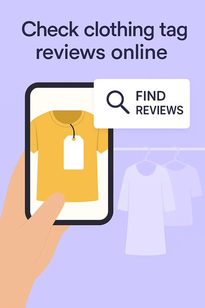 Mobile App Concept for Clothing Tag Review Search
