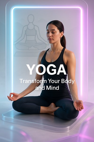 Yoga Wellness Promotion with Tranquil Visuals