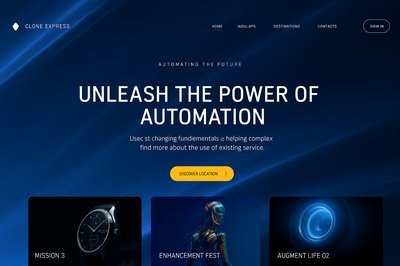 Modern Ballet Landing Page Design with Dynamic Elements