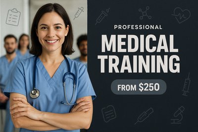 Confident Medical Professional in Training Seminar