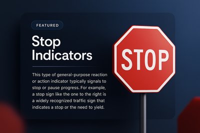 3D Stop Indicator with Background Gradient