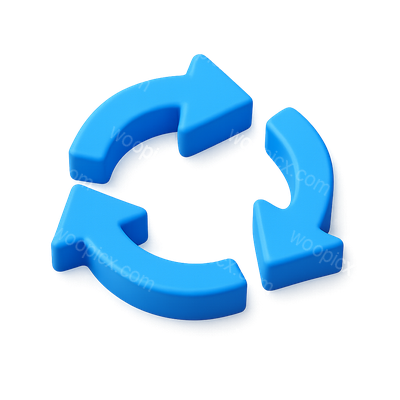 3D Directional Movement Arrows Icon Design