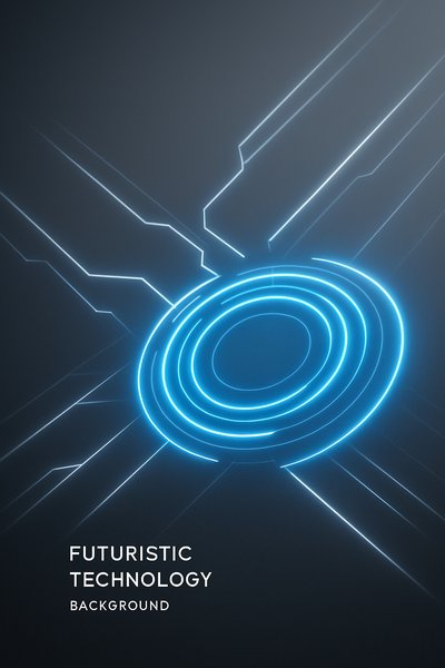 Futuristic Geometric Lines with Blue Accents