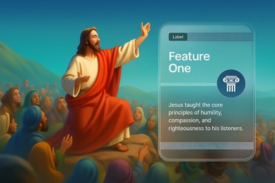 Jesus Preaching on the Mountain with Interactive Features
