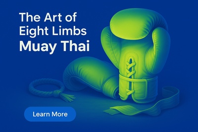 Fluorescent Muay Thai Glow with Shadowy Elements