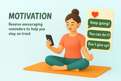 Digital Illustration Promoting Motivation and Encouragement