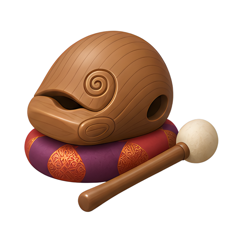 Wooden fish drum instrument