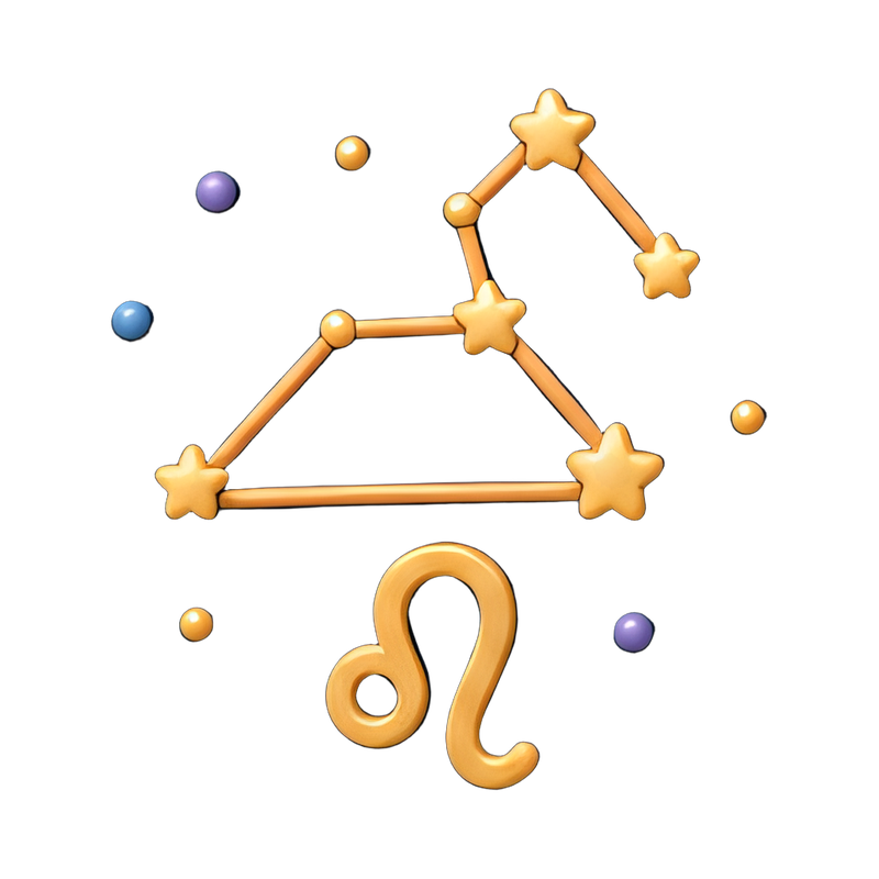 Leo constellation illustration