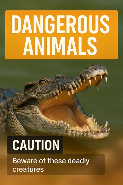 Warning About Dangerous Animals: Cautionary Graphic
