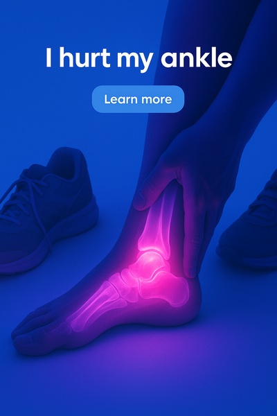 Neon Ankle Glow: Highlighting Ankle Pain in Vibrant Colors