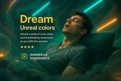 Immersive Dream Experience with Neon Accents