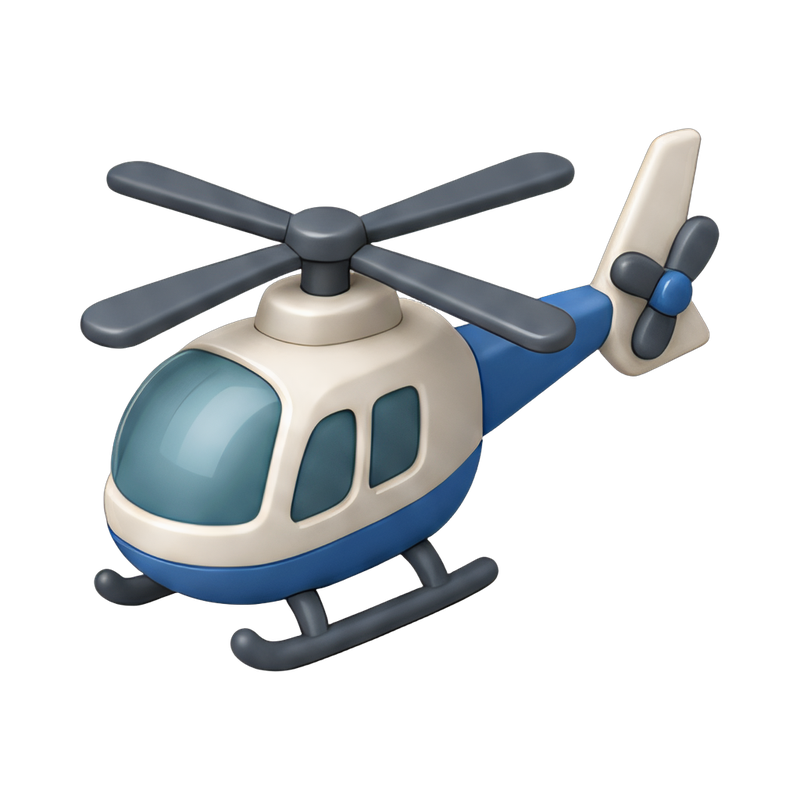 small helicopter in flight