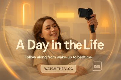 Cozy Lifestyle Vlog Promotion with Warm Lighting