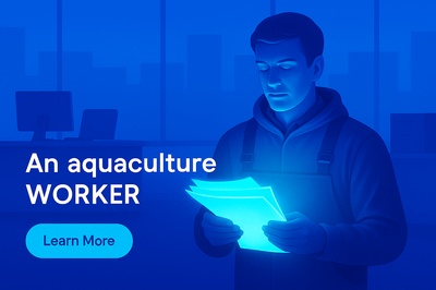 Office Worker Analyzing Illuminated Documents in a Modern Setting