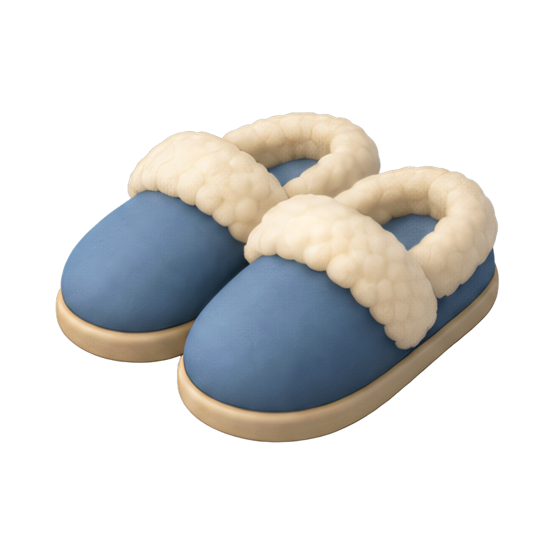 cozy fluffy slippers