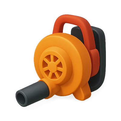 Stylized Toy Leaf Blower with Vibrant Colors