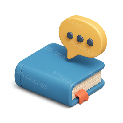 3D Icon Representing Natural Language Processing